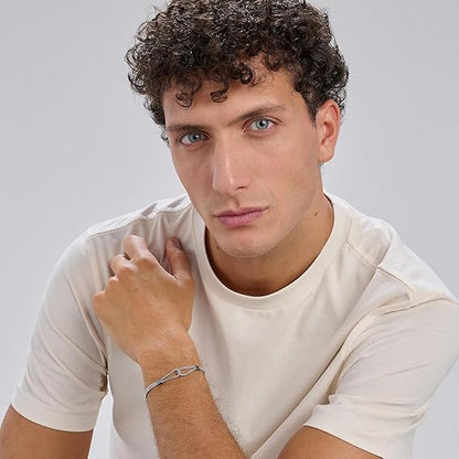 Bracciale Brosway Uomo Acciaio Argentato Collezione Poseidon _BPN13