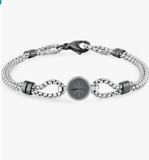 Bracciale Brosway  Uomo Acciaio  Rosa Dei Venti Collezione Poseidon _BPN11