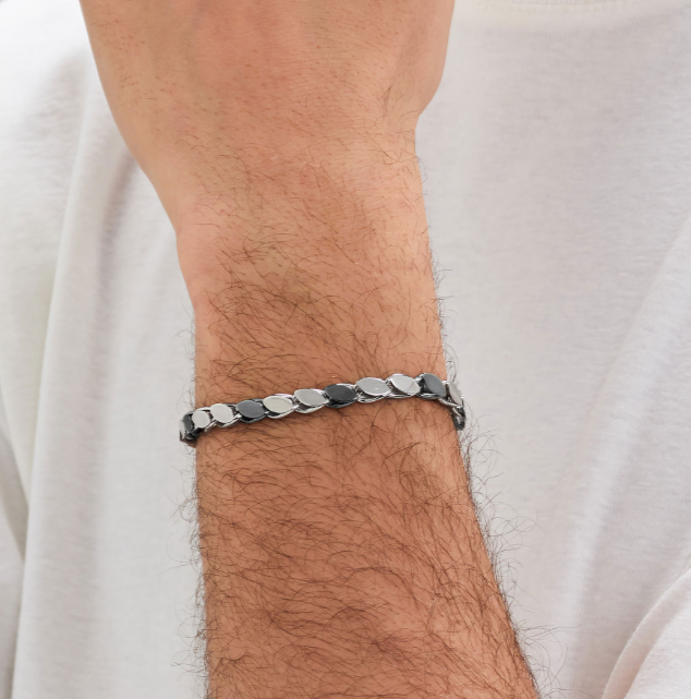 Bracciale Brosway Uomo Acciaio Silver e Nero _BTD045