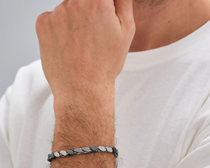 Bracciale Brosway Uomo Acciaio Silver e Nero _BTD045