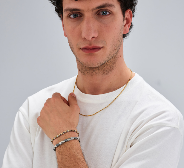 Bracciale Brosway Uomo Acciaio Silver e Nero _BTD045
