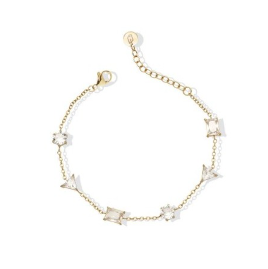 Bracciale Liu Jo Donna Acciaio Gold Cristalli Forme Alternate _LJ2852