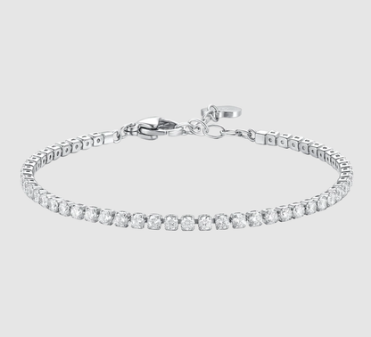 Bracciale Luca Barra Acciaio Donna Zirconi Crystal _BK2872