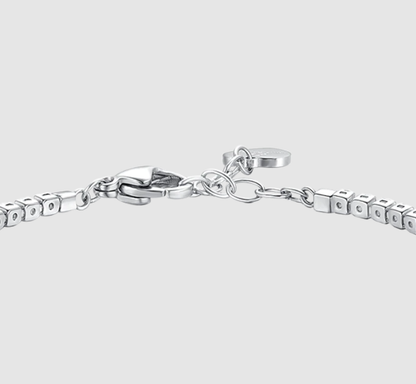 Bracciale Luca Barra Acciaio Donna Zirconi Crystal _BK2872