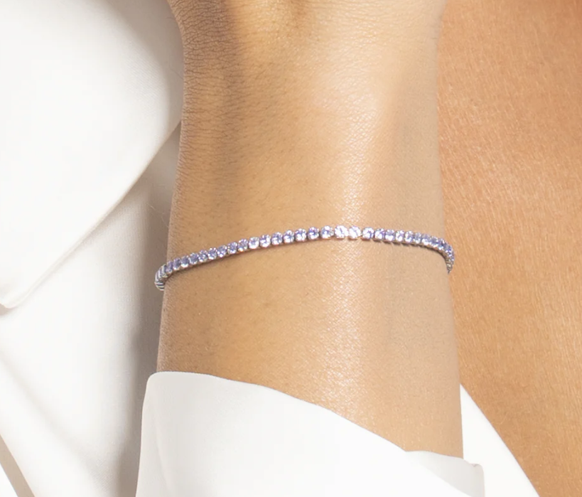 Bracciale Luca Barra Acciaio Donna Zirconi Viola _BK2875