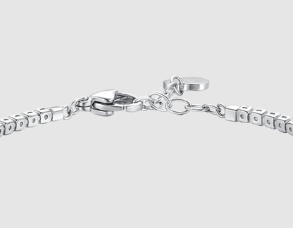 Bracciale Luca Barra Acciaio Donna Zirconi Verde _BK2877