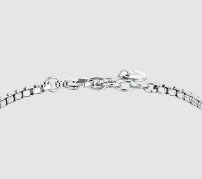 Bracciale Luca Barra Acciaio Uomo Ip Nero _BA1778