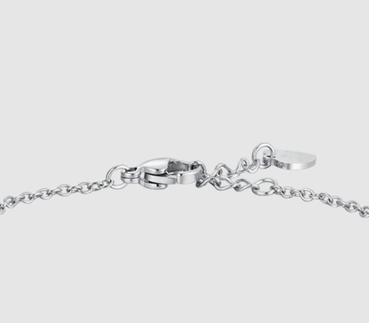 Bracciale Luca Barra Bambina Acciaio Argentato Carrozza Smaltata _JB228