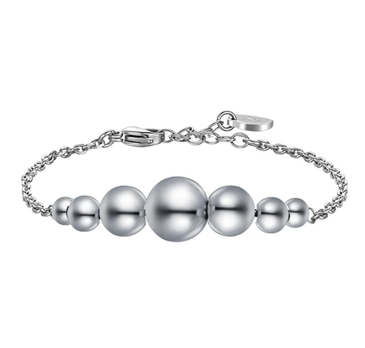 Bracciale Luca Barra Donna Acciaio Boule Centrali _BK2752
