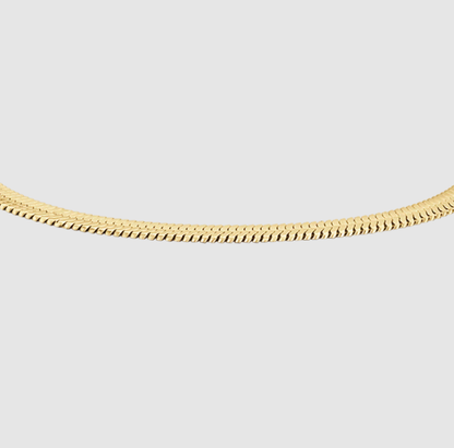 Bracciale Luca Barra Donna Acciaio Gold Maglia Piatta _BK2174
