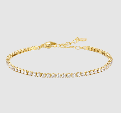 Bracciale Luca Barra Donna Acciaio Gold Zirconi Bianchi _BK2873