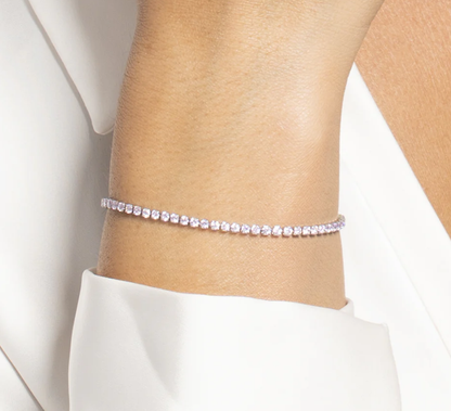 Bracciale Luca Barra Donna Acciaio Silver Zirconi Rosa _BK2874