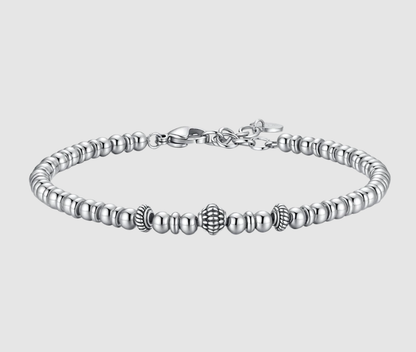 Luca Barra Herren-Armband aus Stahl Boule Elements Vintage-Effekt _BA1860 