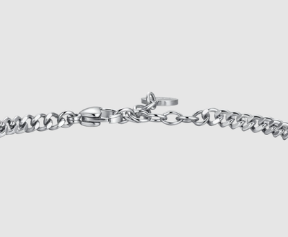 Luca Barra Herren-Armband aus Stahl mit zentraler Feder _BA1879 