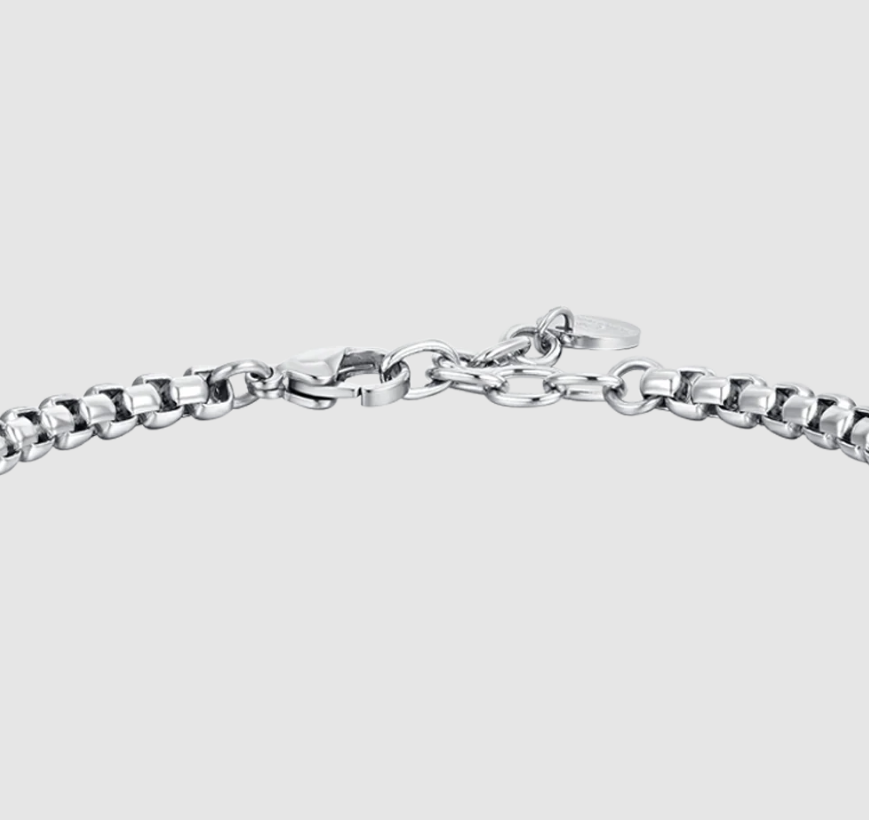 Bracciale Luca Barra Uomo Acciaio Elementi IP Gold _BA1773