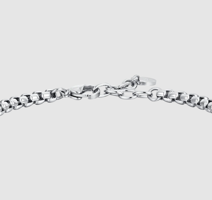 Bracciale Luca Barra Uomo Acciaio Elementi IP Gold _BA1773