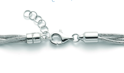 Bracciale Miluna Donna Argento925 Tre Fili Perle Bianche 5,5-6-6,5-7 mm _PBR2833