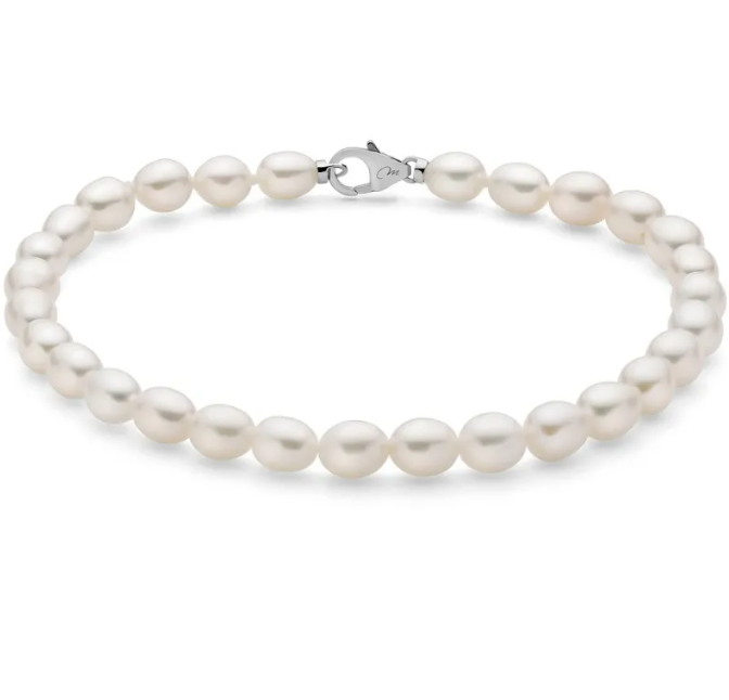 Bracciale Miluna Donna Argento 925 Perle Ovali 5-5,5 _PBR3638B