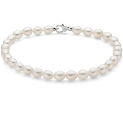 Bracciale Miluna Donna Argento 925 Perle Ovali 5-5,5 _PBR3638B