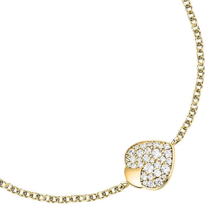 Morellato Damen-Armband, Stahl, Gold, Istanti Kollektion, Herz, Kristalle _SAVZ18 