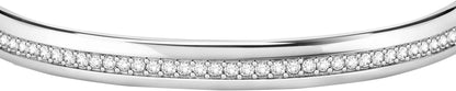 Morellato Damen-Armband aus starrem Stahl mit weißen Kristallen _SAKM72 