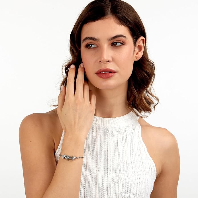 Morellato Damen-Armband Stahl Silber Tropfen Vierblättriges Kleeblatt _SCZ1351