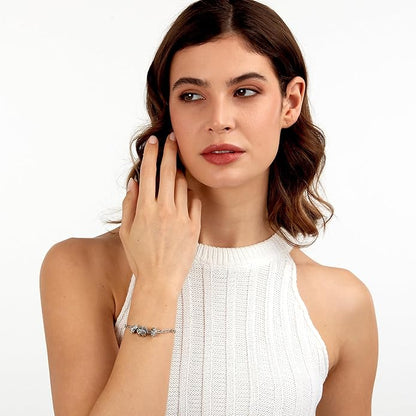 Morellato Damen-Armband Stahl Silber Tropfen Vierblättriges Kleeblatt _SCZ1351