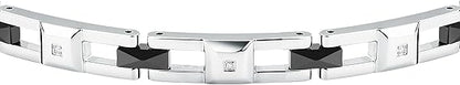 Bracciale Sector Uomo Acciaio Ceramica Nera Diamonds _SAFR45