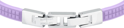 Superga x Morellato Damen-Armband Silikon Logo S Stahl Kristalle Flieder _SAXR12 