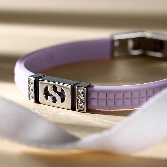 Superga x Morellato Damen-Armband Silikon Logo S Stahl Kristalle Flieder _SAXR12 