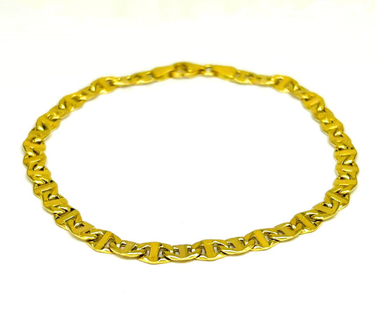 Bracciale Uomo Oro Giallo 18 KT Maglia Intrecciata _BR002