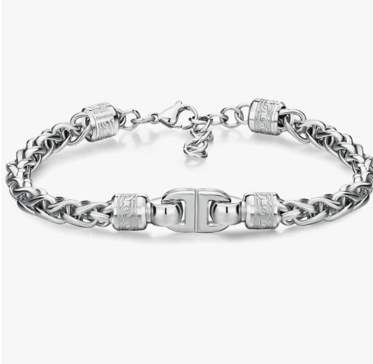 Brosway Herren-Armband, Silber, Stahl, Knocker-Kollektion, BKC17