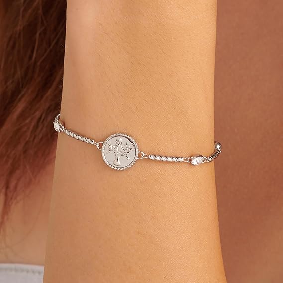 Brosway Bracciale Donna Acciaio Argentato Coll. CHAKRA Albero della Vita _BHKB156