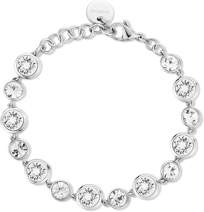 Brosway Bracciale SYMPONIA Donna Acciaio Silver Cristalli Bianchi _BYM165