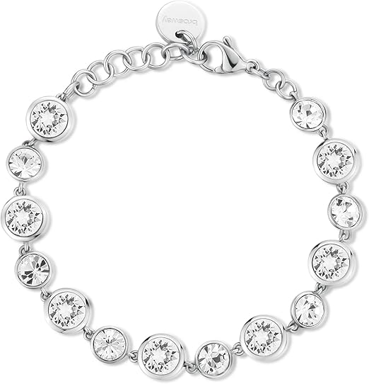 Brosway Bracciale SYMPONIA Donna Acciaio Silver Cristalli Bianchi _BYM165