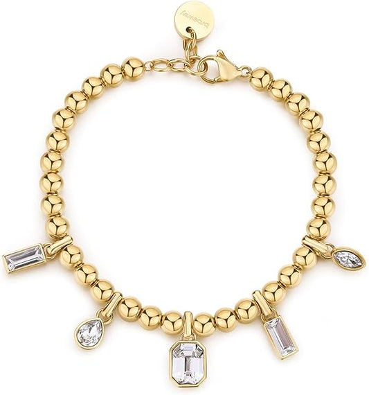 Brosway Herrenarmband aus silberner Stahl-Knocker-Kollektion – BKC26