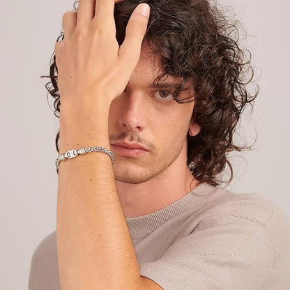 Brosway Herren-Armband, Silber, Stahl, Knocker-Kollektion, BKC17