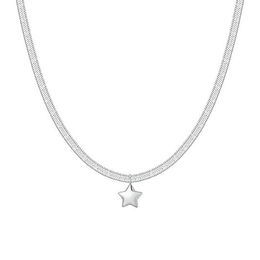 Collana Luca Barra Donna Acciaio Snake Stella _CK2259