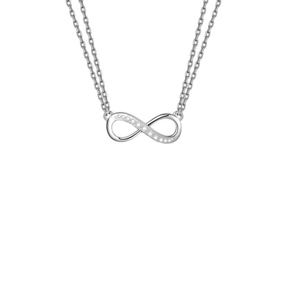 Collana Liu Jo Donna Acciaio Silver Centrale Infinito _LJ2513