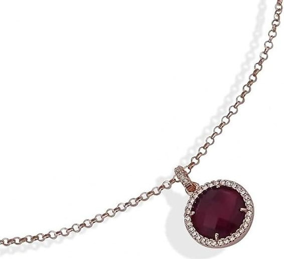 Collana Boccadamo Donna Bronzo Cristallo Rosso Zirconi XGR651RS