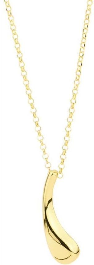 Collana Boccadamo Donna Bronzo Placcato Oro Pendente a Goccia KGR041D