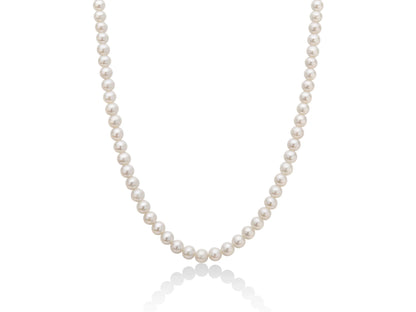 Collana Miluna Donna Oro Bianco 18kt Perle 5,5-6 mm Bianco R 1MPU556