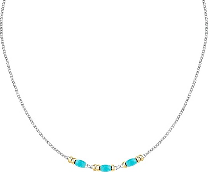 Collana Morellato Donna Acciaio Perle Pietre Agata Coll. COLORI SUMMER SAXQ05