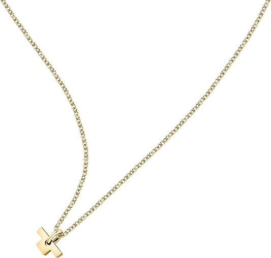 Collana Trussardi Donna Acciaio Oro T-Logo TJAXC12