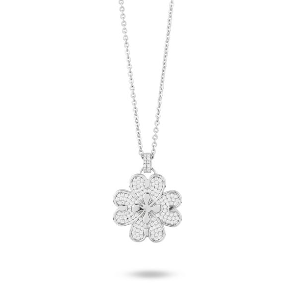 Collana Boccadamo Donna Bronzo Argento Fiore Zirconi _XGR725