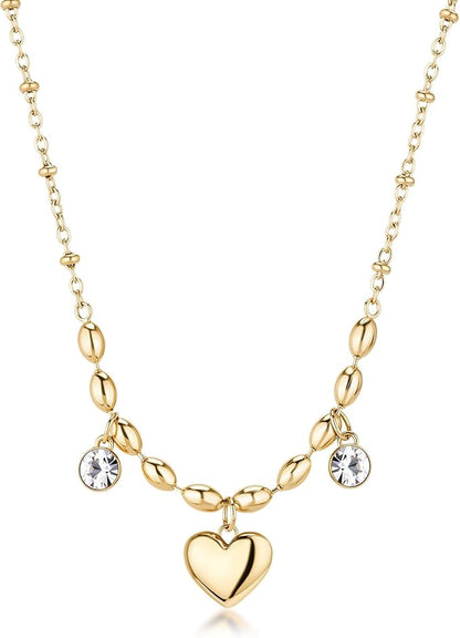 Collana Brosway Chakra Donna Acciaio Gold Cuore _BHKN162