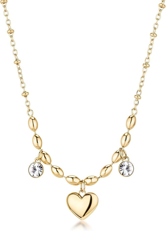 Collana Brosway Chakra Donna Acciaio Gold Cuore _BHKN162