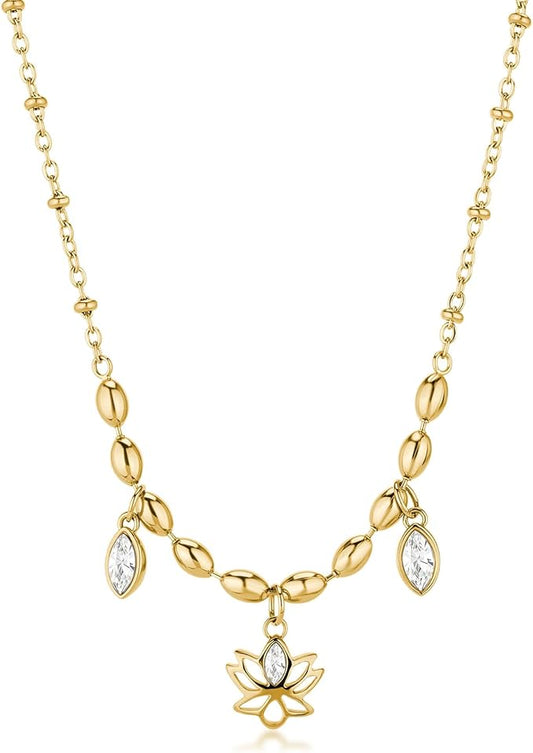 Collana Brosway Chakra Donna Acciaio Gold Fiore di Loto _BHKN158