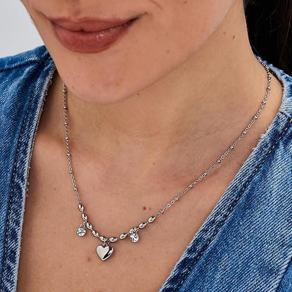 Collana Brosway Chakra Donna Acciaio Silver Amore Cuore _BHKN161