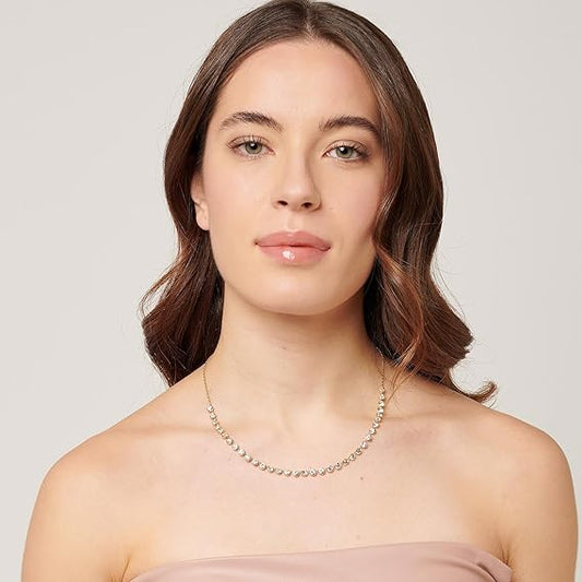 Collana Brosway Coll. SYMPHONIA Donna Acciaio Dorato e Cristalli _BYM157